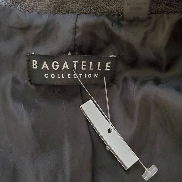 Bagatelle Garment Dyed Faux Leather Jacket sz S - Picture 11 of 15